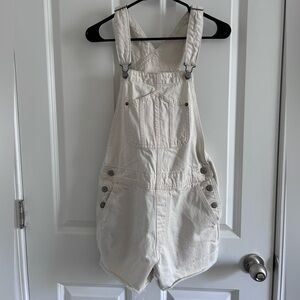 White Short Overalls